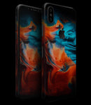 Liquid Abstract Paint V64 - iPhone XS MAX, XS/X, 8/8+, 7/7+, 5/5S/SE Skin-Kit (All iPhones Available)