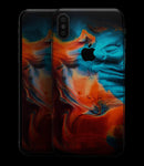 Liquid Abstract Paint V64 - iPhone XS MAX, XS/X, 8/8+, 7/7+, 5/5S/SE Skin-Kit (All iPhones Available)