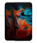 Liquid Abstract Paint V64 - iPhone XS MAX, XS/X, 8/8+, 7/7+, 5/5S/SE Skin-Kit (All iPhones Available)