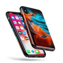 Liquid Abstract Paint V64 - iPhone X Swappable Hybrid Case