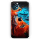 Liquid Abstract Paint V64 - Protective Skin Wrap & Decal – Compatible with iPhone SE to iPhone 17 Pro Max (All Models)