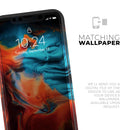 Liquid Abstract Paint V64 - Protective Skin Wrap & Decal – Compatible with iPhone SE to iPhone 17 Pro Max (All Models)