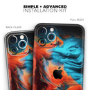 Liquid Abstract Paint V64 - Protective Skin Wrap & Decal – Compatible with iPhone SE to iPhone 17 Pro Max (All Models)