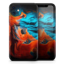 Liquid Abstract Paint V64 - Protective Skin Wrap & Decal – Compatible with iPhone SE to iPhone 17 Pro Max (All Models)