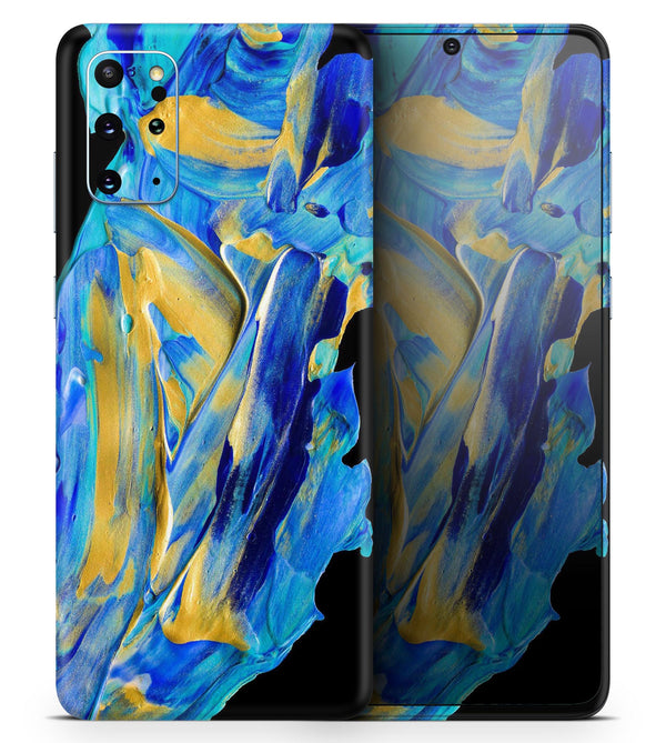 Liquid Abstract Paint V65 - Skin-Kit for the Samsung Galaxy S-Series S20, S20 Plus, S20 Ultra , S10 & others (All Galaxy Devices Available)