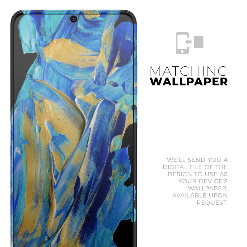 Liquid Abstract Paint V65 - Skin-Kit for the Samsung Galaxy S-Series S20, S20 Plus, S20 Ultra , S10 & others (All Galaxy Devices Available)