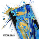 Liquid Abstract Paint V65 - Skin-Kit for the Samsung Galaxy S-Series S20, S20 Plus, S20 Ultra , S10 & others (All Galaxy Devices Available)
