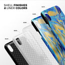 Liquid Abstract Paint V65 - iPhone X Swappable Hybrid Case