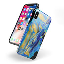 Liquid Abstract Paint V65 - iPhone X Swappable Hybrid Case