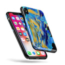 Liquid Abstract Paint V65 - iPhone X Swappable Hybrid Case