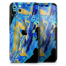 Liquid Abstract Paint V65 - Protective Skin Wrap & Decal – Compatible with iPhone SE to iPhone 17 Pro Max (All Models)