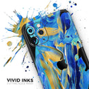 Liquid Abstract Paint V65 - Protective Skin Wrap & Decal – Compatible with iPhone SE to iPhone 17 Pro Max (All Models)