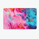 Liquid Abstract Paint V66 - Premium Protective Decal Skin-Kit for the Apple Credit Card