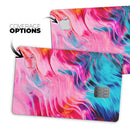 Liquid Abstract Paint V66 - Premium Protective Decal Skin-Kit for the Apple Credit Card