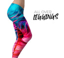 Liquid Abstract Paint V66 - All Over Print Womens Leggings / Yoga or Workout Pants