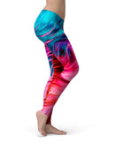 Liquid Abstract Paint V66 - All Over Print Womens Leggings / Yoga or Workout Pants