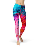 Liquid Abstract Paint V66 - All Over Print Womens Leggings / Yoga or Workout Pants