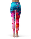 Liquid Abstract Paint V66 - All Over Print Womens Leggings / Yoga or Workout Pants