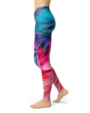 Liquid Abstract Paint V66 - All Over Print Womens Leggings / Yoga or Workout Pants