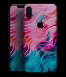Liquid Abstract Paint V66 - iPhone XS MAX, XS/X, 8/8+, 7/7+, 5/5S/SE Skin-Kit (All iPhones Available)
