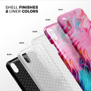 Liquid Abstract Paint V66 - iPhone X Swappable Hybrid Case