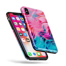 Liquid Abstract Paint V66 - iPhone X Swappable Hybrid Case