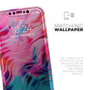 Liquid Abstract Paint V66 - Protective Skin Wrap & Decal – Compatible with iPhone SE to iPhone 17 Pro Max (All Models)