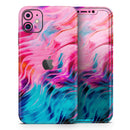 Liquid Abstract Paint V66 - Protective Skin Wrap & Decal – Compatible with iPhone SE to iPhone 17 Pro Max (All Models)