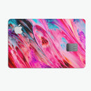 Liquid Abstract Paint V67 - Premium Protective Decal Skin-Kit for the Apple Credit Card