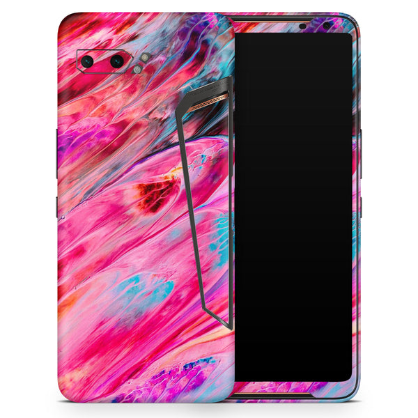 Liquid Abstract Paint V67 - Full Body Skin Decal Wrap Kit for Asus Phones