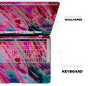 Liquid Abstract Paint V67 // Skin Decal Wrap Kit Compatible with the Apple MacBook Pro, Pro with Touch Bar or Air (11, 12, 13, 15 & 16" - All Versions Available)