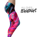 Liquid Abstract Paint V67 - All Over Print Womens Leggings / Yoga or Workout Pants
