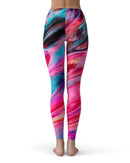 Liquid Abstract Paint V67 - All Over Print Womens Leggings / Yoga or Workout Pants