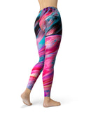 Liquid Abstract Paint V67 - All Over Print Womens Leggings / Yoga or Workout Pants