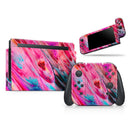 Liquid Abstract Paint V67 - Vinyl Skin Wrap for Nintendo Switch 2, OLED, Lite, Pro Controller, Wii & Classic Handhelds