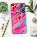 Liquid Abstract Paint V67 - Skin-Kit for the Samsung Galaxy S-Series S20, S20 Plus, S20 Ultra , S10 & others (All Galaxy Devices Available)