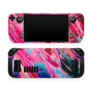 Liquid Abstract Paint V67 // Full Body Skin Decal Wrap Kit for the Steam Deck handheld gaming computer