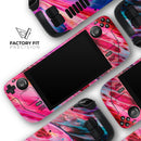 Liquid Abstract Paint V67 // Full Body Skin Decal Wrap Kit for the Steam Deck handheld gaming computer