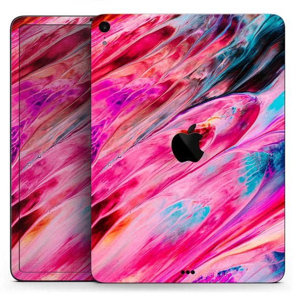 Liquid Abstract Paint V67 - Full Body Skin Decal for the Apple iPad Pro 12.9", 11", 10.5", 9.7", Air or Mini (All Models Available)