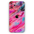 Liquid Abstract Paint V67 - Protective Skin Wrap & Decal – Compatible with iPhone SE to iPhone 17 Pro Max (All Models)