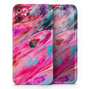 Liquid Abstract Paint V67 - Protective Skin Wrap & Decal – Compatible with iPhone SE to iPhone 17 Pro Max (All Models)