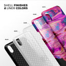 Liquid Abstract Paint V68 - iPhone X Swappable Hybrid Case