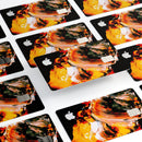 Liquid Abstract Paint V69 - Premium Protective Decal Skin-Kit for the Apple Credit Card