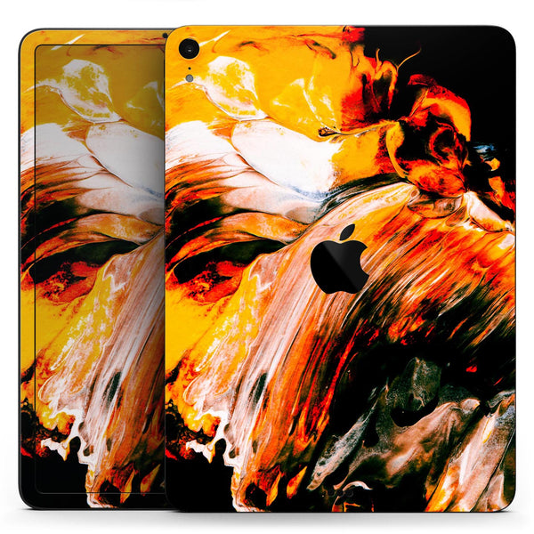 Liquid Abstract Paint V69 - Full Body Skin Decal for the Apple iPad Pro 12.9", 11", 10.5", 9.7", Air or Mini (All Models Available)
