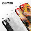 Liquid Abstract Paint V69 - iPhone X Swappable Hybrid Case
