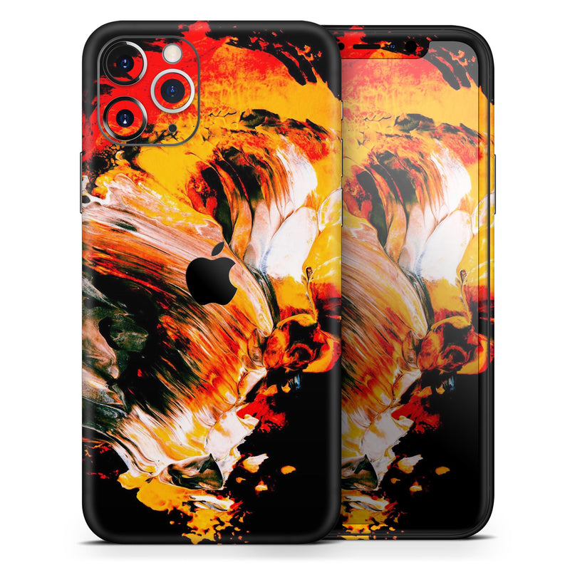 Liquid Abstract Paint V69 - Protective Skin Wrap & Decal – Compatible with iPhone SE to iPhone 17 Pro Max (All Models)
