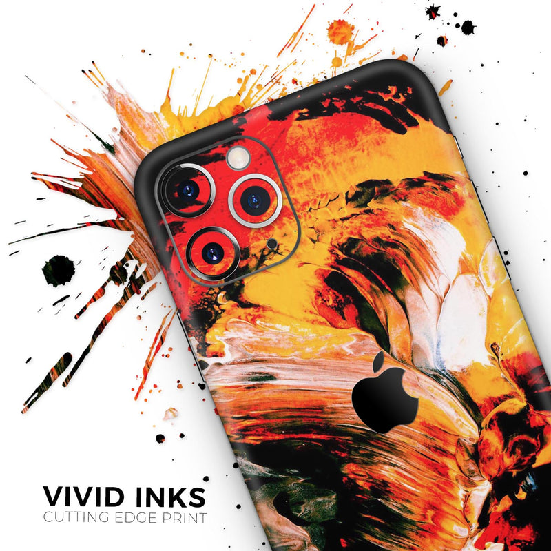 Liquid Abstract Paint V69 - Protective Skin Wrap & Decal – Compatible with iPhone SE to iPhone 17 Pro Max (All Models)