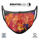 Liquid Abstract Paint V6 - Made in USA Mouth Cover Unisex Anti-Dust Cotton Blend Reusable & Washable Face Mask with Adjustable Sizing for Adult or Child