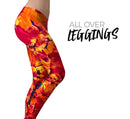 Liquid Abstract Paint V6 - All Over Print Womens Leggings / Yoga or Workout Pants