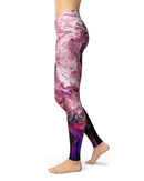 Liquid Abstract Paint V70 - All Over Print Womens Leggings / Yoga or Workout Pants